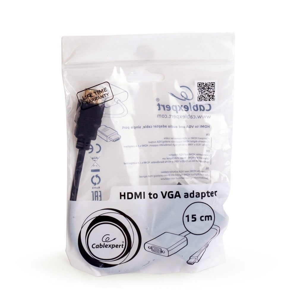 Переходник HDMI-VGA Cablexpert A-HDMI-VGA-03